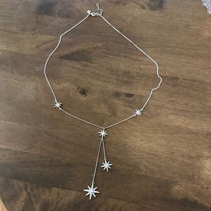 J. Crew Silver Starburst Necklace